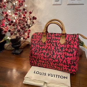 Rare ! Rare ! Limited Edition Louis Vuitton Graffiti Speedy 30